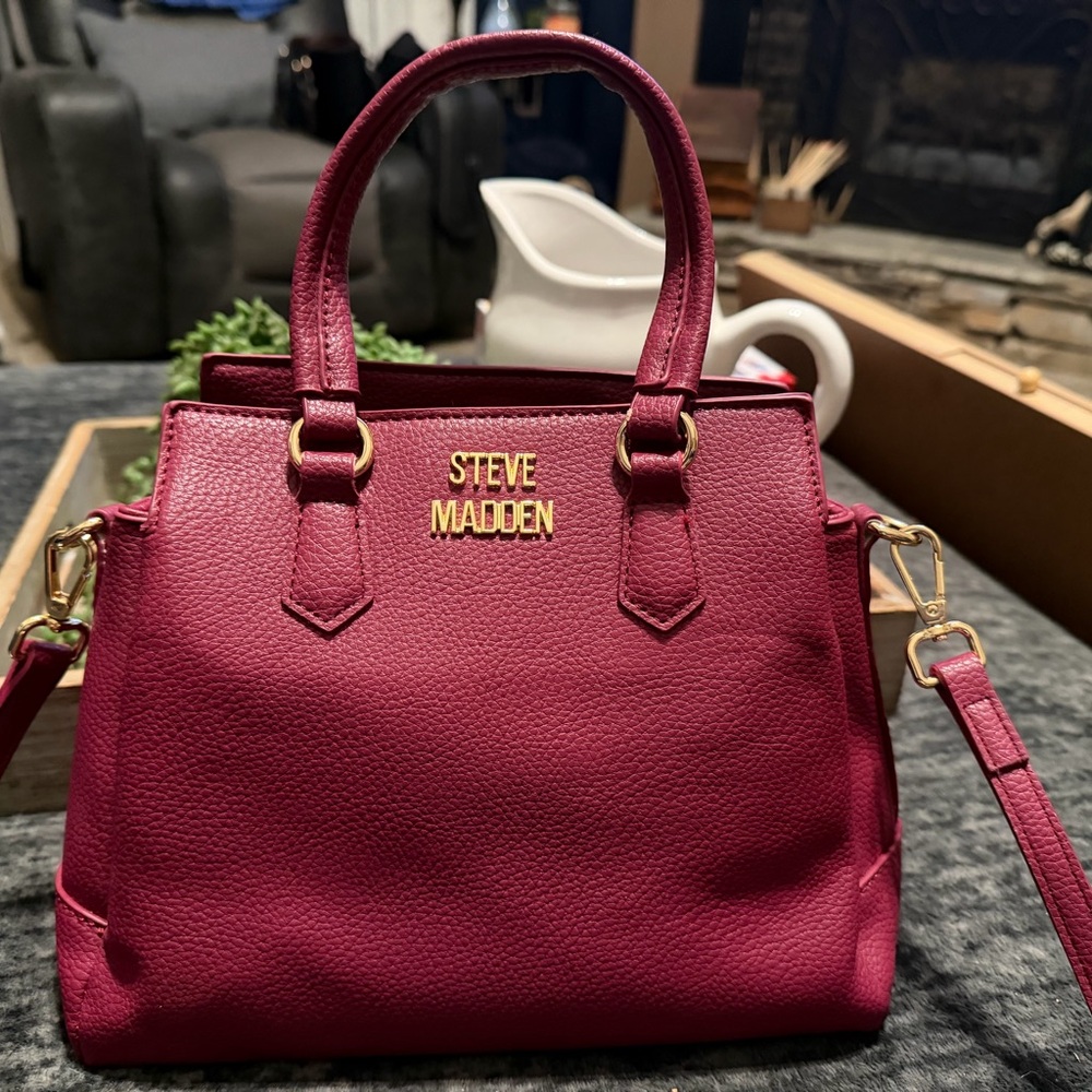 Steve Madden Cranberry Satchel